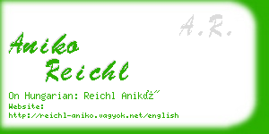 aniko reichl business card